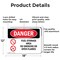 Signmission Fuel Storage Area No Smoking Or Open Flames Danger Sign, Aluminum, 18in W x 12in L, 2PK OS-2PACK-DS-A-1218-L-1269 - alternate 2